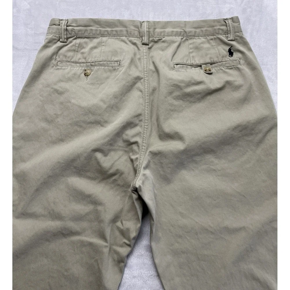 Ralph Lauren Pants Men 32x32.5 Beige The Polo Chino Classic Fit Cotton Twill